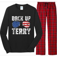 Back Up Terry American Flag USA 4th Of July Sunglasses Long Sleeve Pajama Set