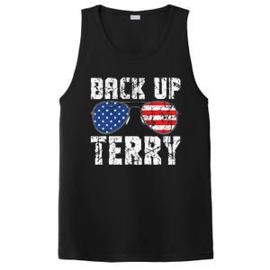 Back Up Terry American Flag USA 4th Of July Sunglasses PosiCharge Competitor Tank