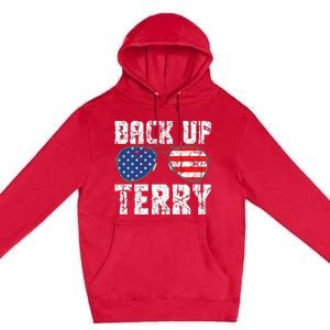 Back Up Terry American Flag USA 4th Of July Sunglasses Premium Pullover Hoodie