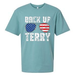 Back Up Terry American Flag USA 4th Of July Sunglasses Sueded Cloud Jersey T-Shirt