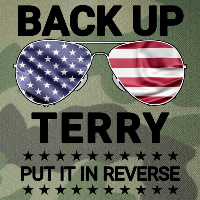 Back Up Terry Put It In Reverse Funny 4th Of July Legacy Tie Dye Trucker Hat