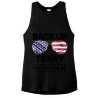 Back Up Terry Put It In Reverse Funny 4th Of July Ladies PosiCharge Tri-Blend Wicking Tank