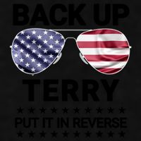 Back Up Terry Put It In Reverse Funny 4th Of July Ladies PosiCharge Tri-Blend Wicking Tank