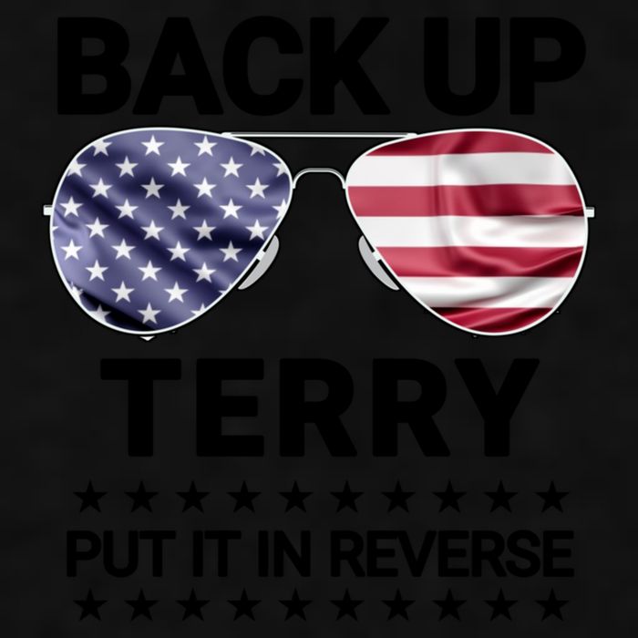 Back Up Terry Put It In Reverse Funny 4th Of July Ladies PosiCharge Tri-Blend Wicking Tank