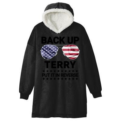 Back Up Terry Put It In Reverse Funny 4th Of July Hooded Wearable Blanket