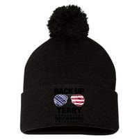 Back Up Terry Put It In Reverse Funny 4th Of July Pom Pom 12in Knit Beanie