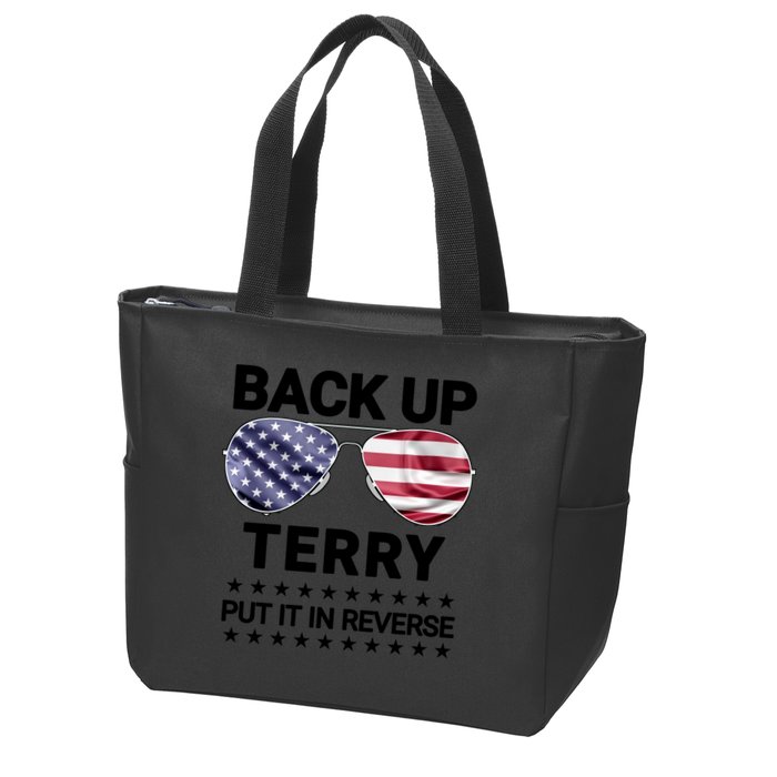 Back Up Terry Put It In Reverse Funny 4th Of July Zip Tote Bag