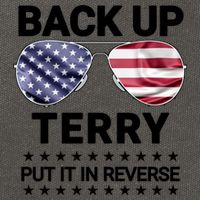 Back Up Terry Put It In Reverse Funny 4th Of July Cotton Canvas Backpack