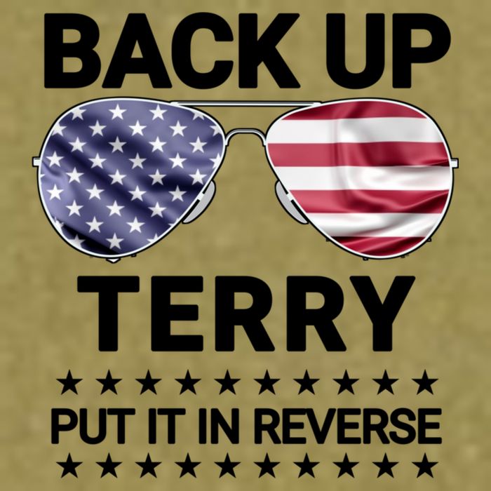 Back Up Terry Put It In Reverse Funny 4th Of July Garment-Dyed Women's Muscle Tee