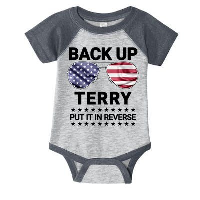 Back Up Terry Put It In Reverse Funny 4th Of July Infant Baby Jersey Bodysuit