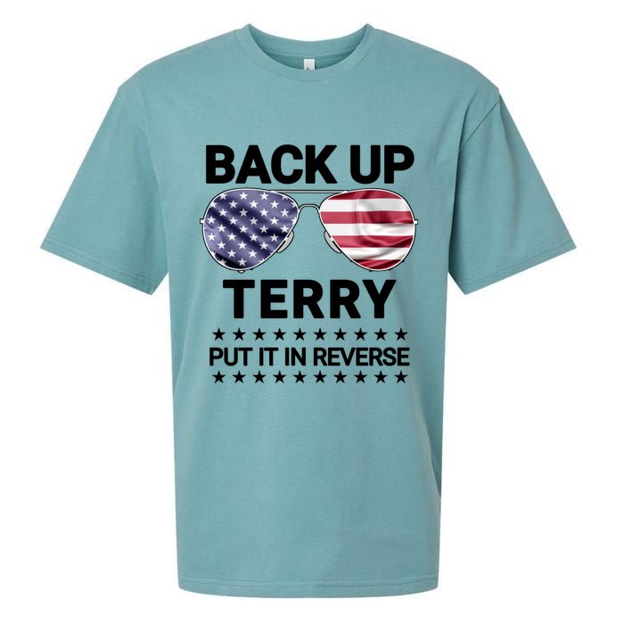 Back Up Terry Put It In Reverse Funny 4th Of July Sueded Cloud Jersey T-Shirt