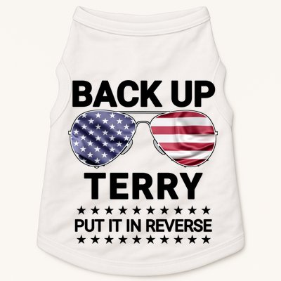 Back Up Terry Put It In Reverse Funny 4th Of July Doggie Tank