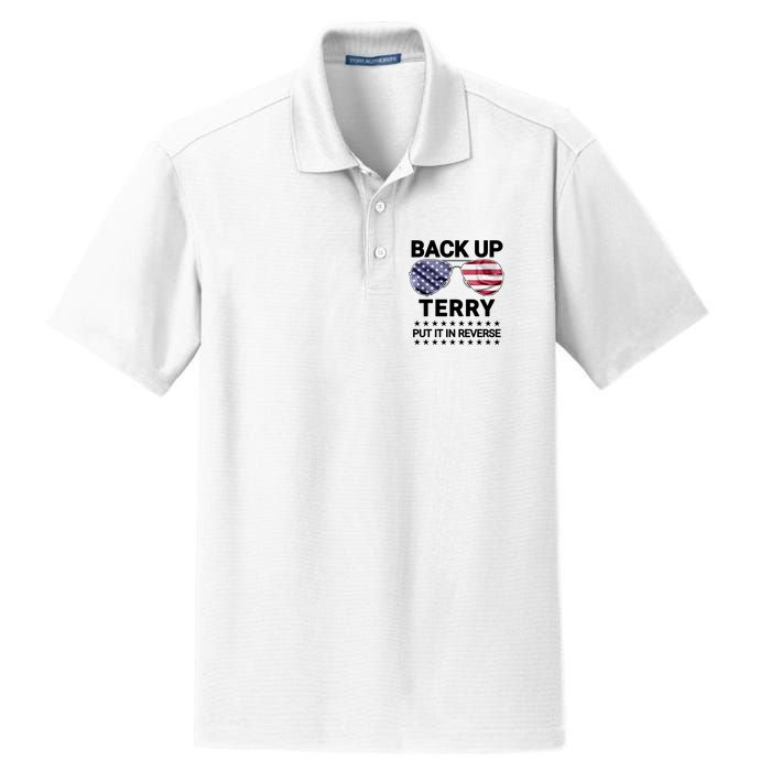 Back Up Terry Put It In Reverse Funny 4th Of July Dry Zone Grid Polo