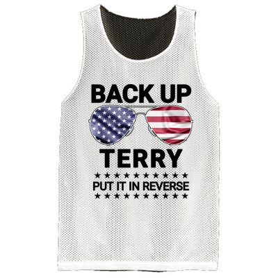 Back Up Terry Put It In Reverse Funny 4th Of July Mesh Reversible Basketball Jersey Tank