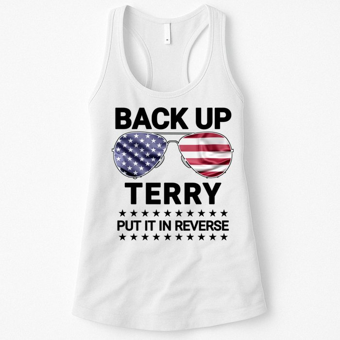 Back Up Terry Put It In Reverse Funny 4th Of July Womens Tank Top