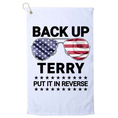 Back Up Terry Put It In Reverse Funny 4th Of July Golf Towel