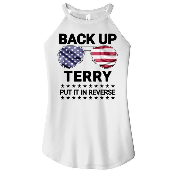 Back Up Terry Put It In Reverse Funny 4th Of July Women's Perfect Tri Rocker Tank