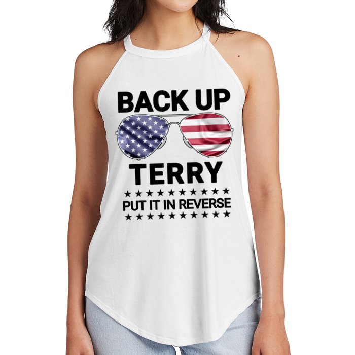 Back Up Terry Put It In Reverse Funny 4th Of July Women's Perfect Tri Rocker Tank