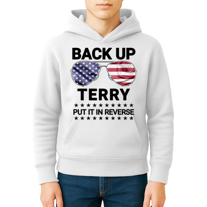 Back Up Terry Put It In Reverse Funny 4th Of July Kids Hoodie