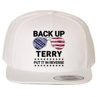Back Up Terry Put It In Reverse Funny 4th Of July Wool Snapback Cap