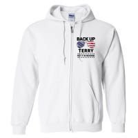 Back Up Terry Put It In Reverse Funny 4th Of July Full Zip Hoodie