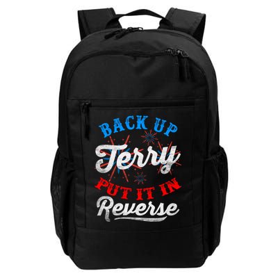Back Up Terry Put It In Reverse Firework Funny 4th Of July Backpack