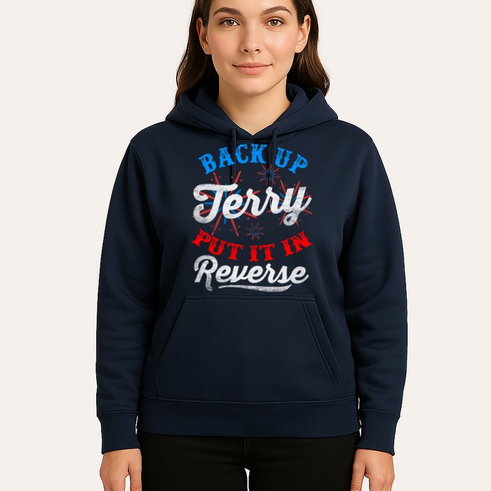 Back Up Terry Put It In Reverse Firework Funny 4th Of July Hoodie