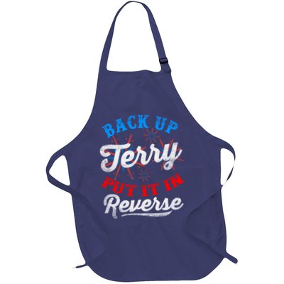 Back Up Terry Put It In Reverse Firework Funny 4th Of July Apron