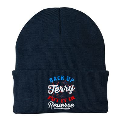 Back Up Terry Put It In Reverse Firework Funny 4th Of July Beanie