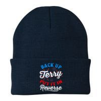 Back Up Terry Put It In Reverse Firework Funny 4th Of July Beanie