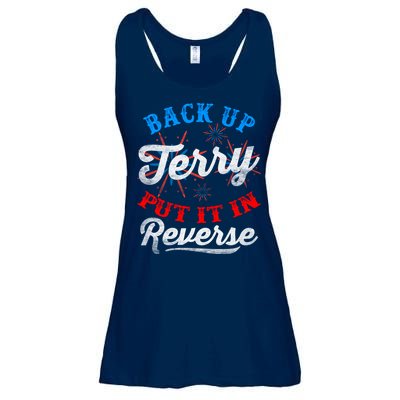 Back Up Terry Put It In Reverse Firework Funny 4th Of July Ladies Essential Flowy Tank