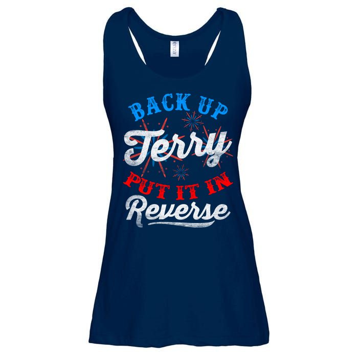 Back Up Terry Put It In Reverse Firework Funny 4th Of July Ladies Essential Flowy Tank