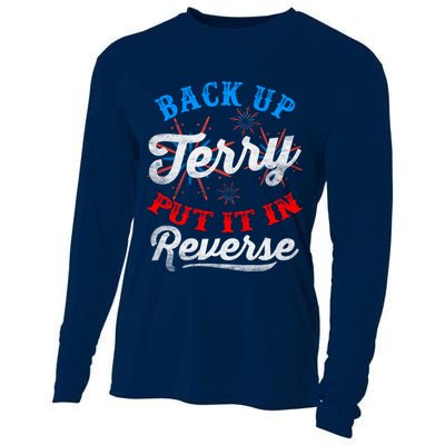 Back Up Terry Put It In Reverse Firework Funny 4th Of July Cooling Performance Long Sleeve Crew