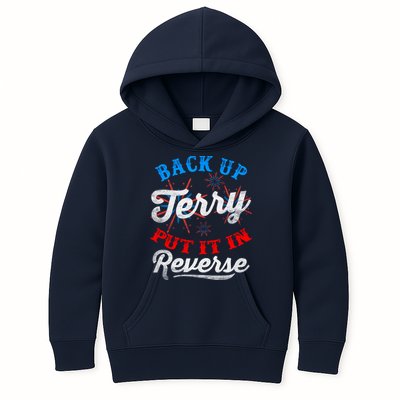 Back Up Terry Put It In Reverse Firework Funny 4th Of July Kids Hoodie