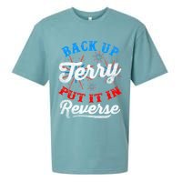 Back Up Terry Put It In Reverse Firework Funny 4th Of July Sueded Cloud Jersey T-Shirt