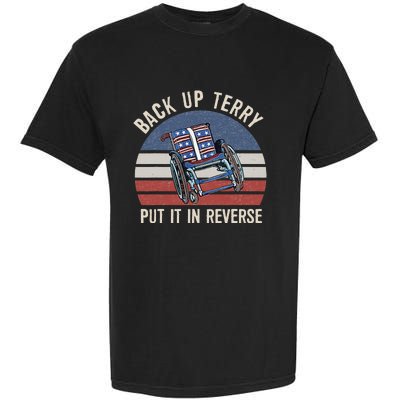 Back Up Terry Put It In Reverse Firework Vintage 4th Of July Garment-Dyed Heavyweight T-Shirt