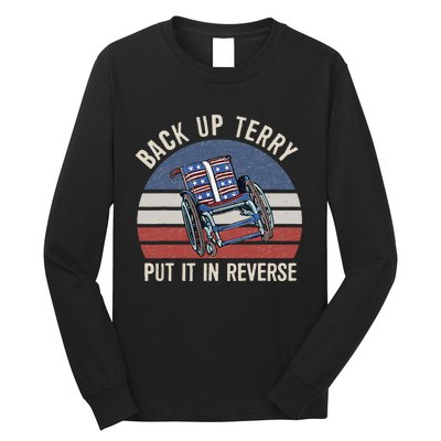 Back Up Terry Put It In Reverse Firework Vintage 4th Of July Long Sleeve Shirt