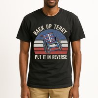 Back Up Terry Put It In Reverse Firework Vintage 4th Of July Tall T-Shirt