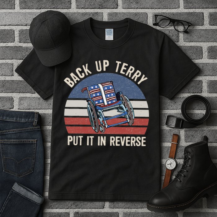 Back Up Terry Put It In Reverse Firework Vintage 4th Of July Tall T-Shirt