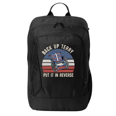 Back Up Terry Put It In Reverse Firework Vintage 4th Of July City Backpack