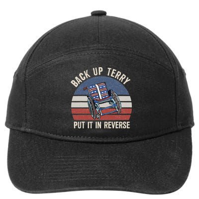 Back Up Terry Put It In Reverse Firework Vintage 4th Of July 7-Panel Snapback Hat