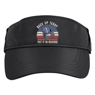 Back Up Terry Put It In Reverse Firework Vintage 4th Of July Adult Drive Performance Visor