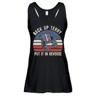 Back Up Terry Put It In Reverse Firework Vintage 4th Of July Ladies Essential Flowy Tank