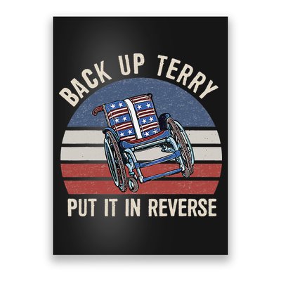 Back Up Terry Put It In Reverse Firework Vintage 4th Of July Poster