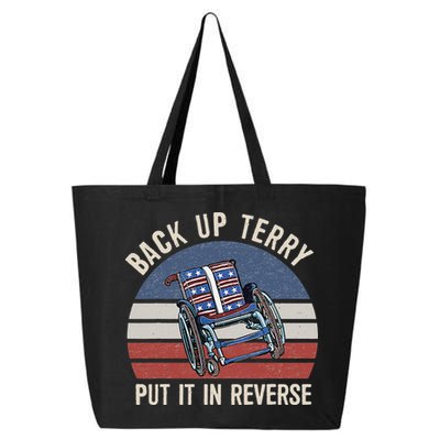 Back Up Terry Put It In Reverse Firework Vintage 4th Of July 25L Jumbo Tote