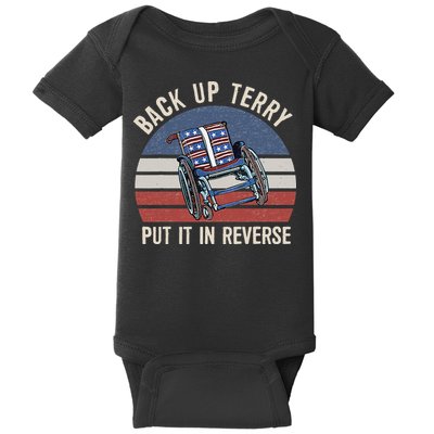 Back Up Terry Put It In Reverse Firework Vintage 4th Of July Baby Bodysuit