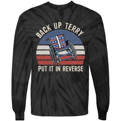 Back Up Terry Put It In Reverse Firework Vintage 4th Of July Tie-Dye Long Sleeve Shirt