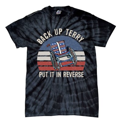 Back Up Terry Put It In Reverse Firework Vintage 4th Of July Tie-Dye T-Shirt