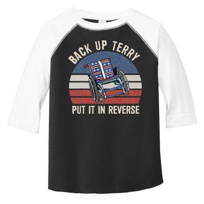 Back Up Terry Put It In Reverse Firework Vintage 4th Of July Toddler Fine Jersey T-Shirt
