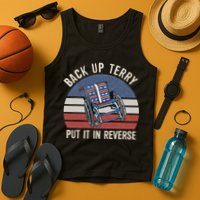 Back Up Terry Put It In Reverse Firework Vintage 4th Of July Tank Top